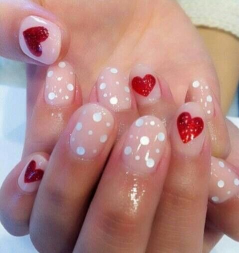 Valentines day Nails! Just so girly! Can't wait to try it out!